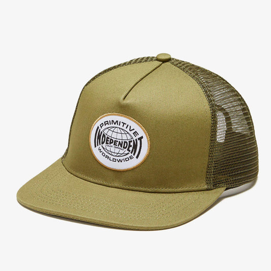 Boné Primitive Global Trucker - Único - Verde