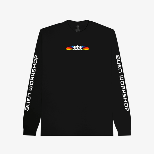 Camiseta Alien Workshop Manga Longa Spectrum Preto