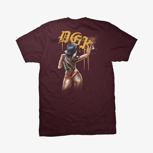Camiseta DGK Hit Up Bordo