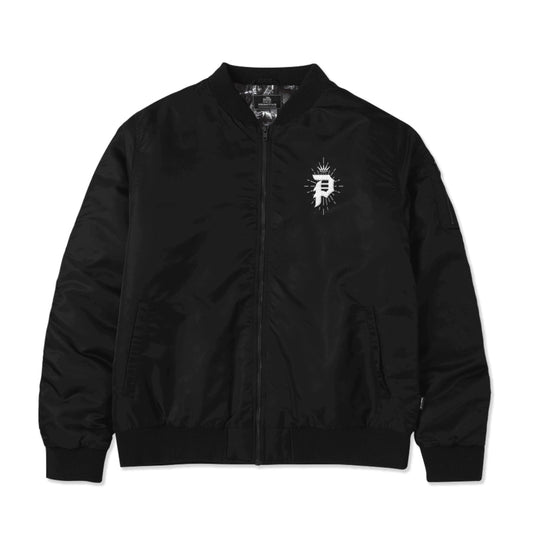 Jaqueta Primitive X Bob Marley King Bomber Preto