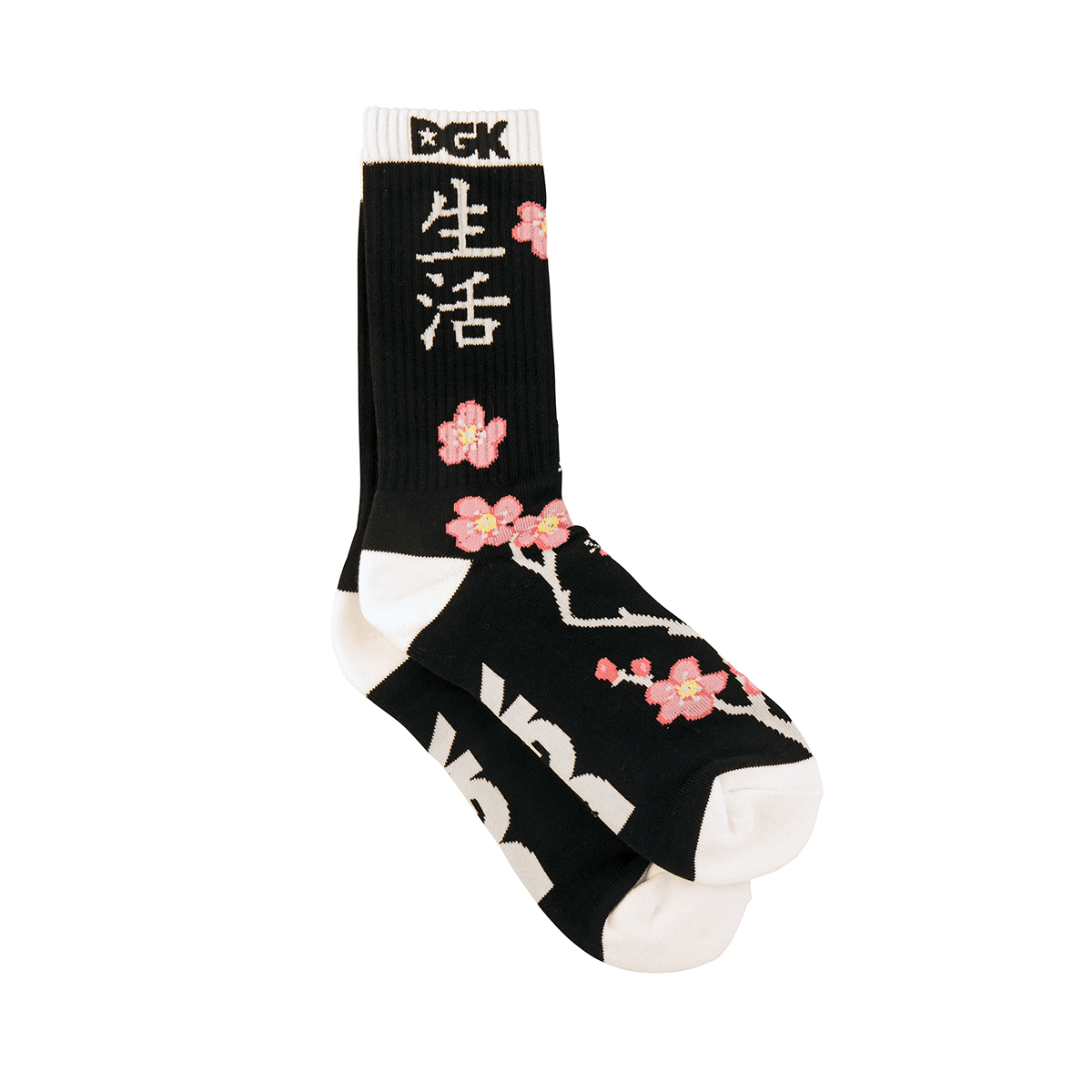 Meia DGK Zen Crew Sock - Preto - Único