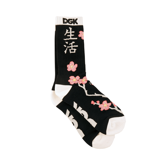 Meia DGK Zen Crew Sock - Preto - Único