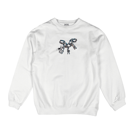 Moletom  Crewneck DGK Freedom Crewneck Fleece Branco