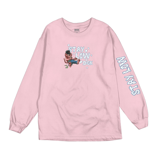 Camiseta DGK Stay Low L/S  Rosa