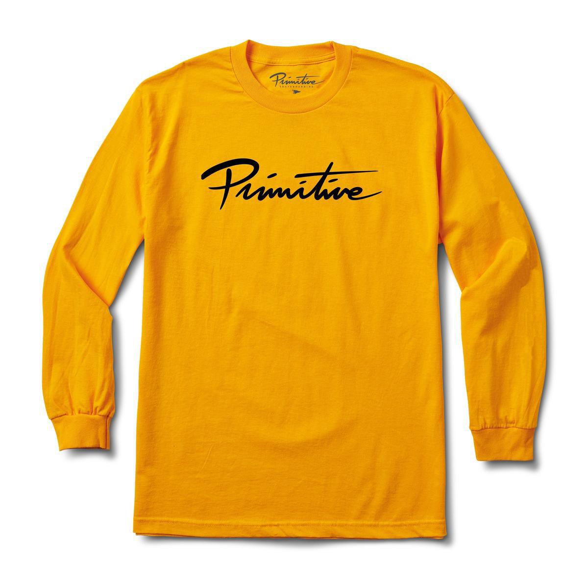 Camiseta Primitive Nuevo Script L/S Tee
