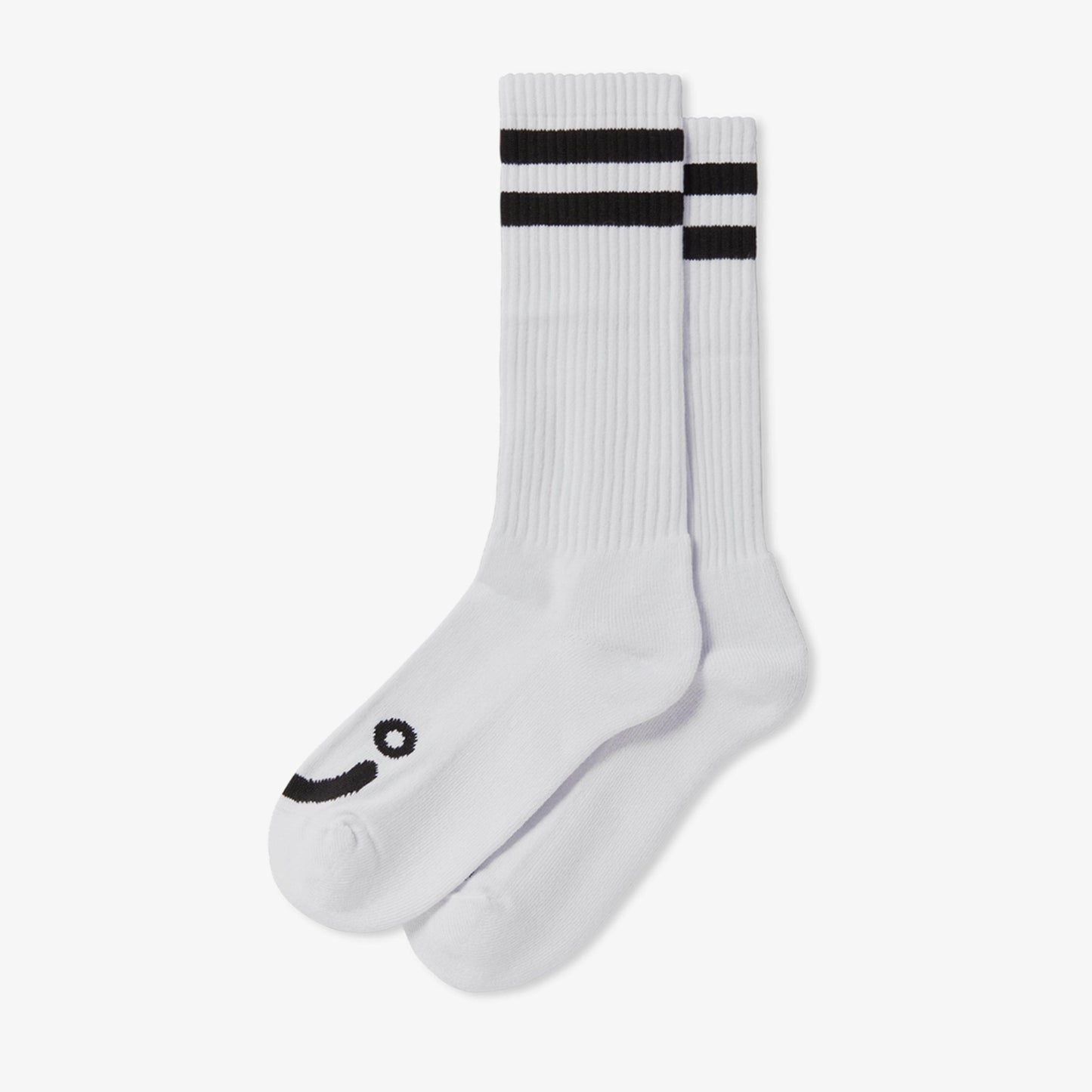 Meia Polar Happy Sad Long Branco