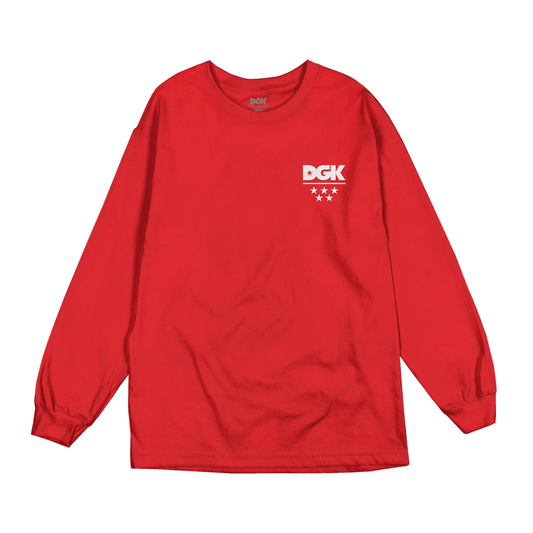 Camiseta DGK All Star Mini Logo L/S  Vermelho