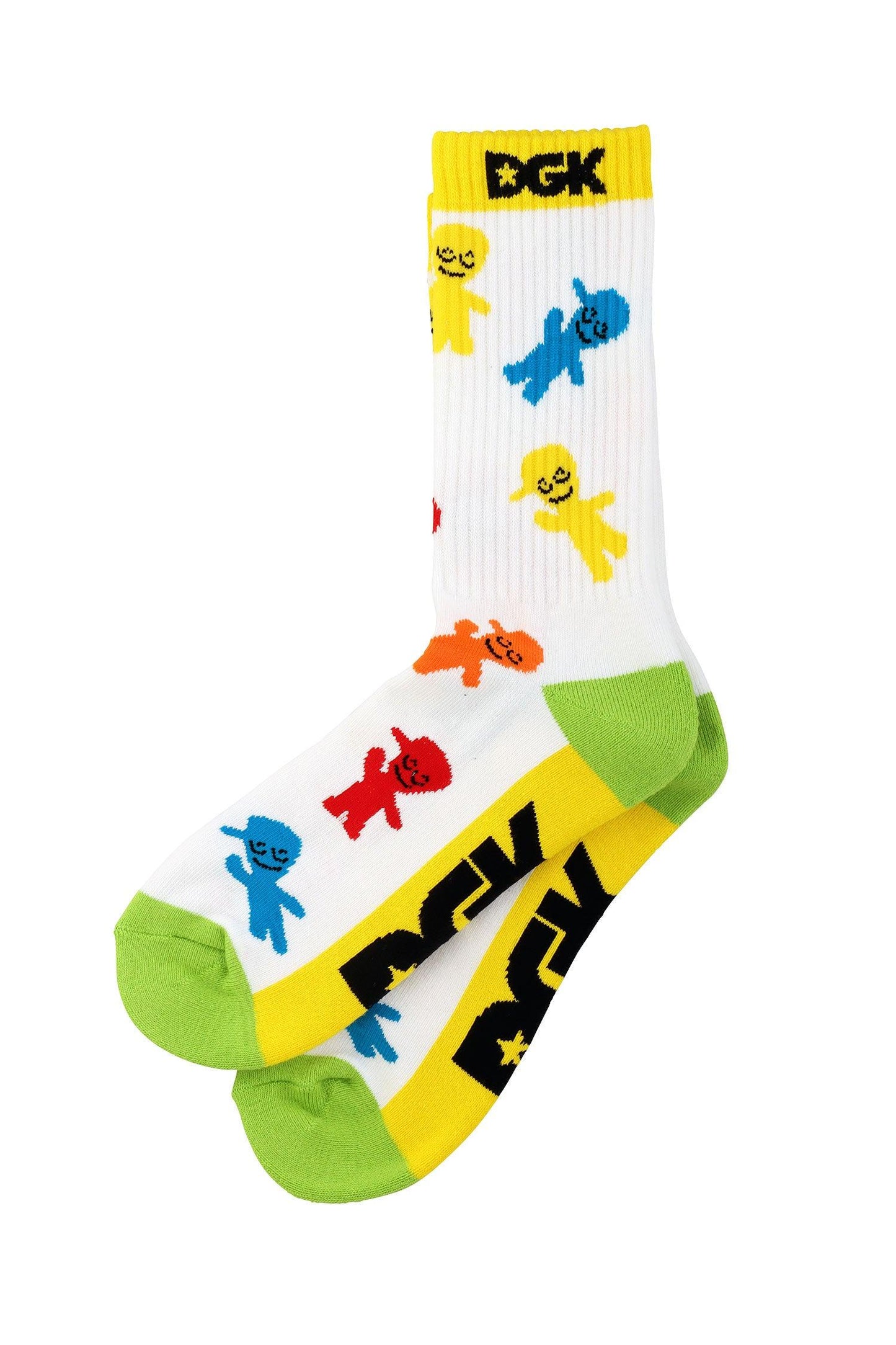 Meia DGK Convenience Crew Socks - Branco - Único