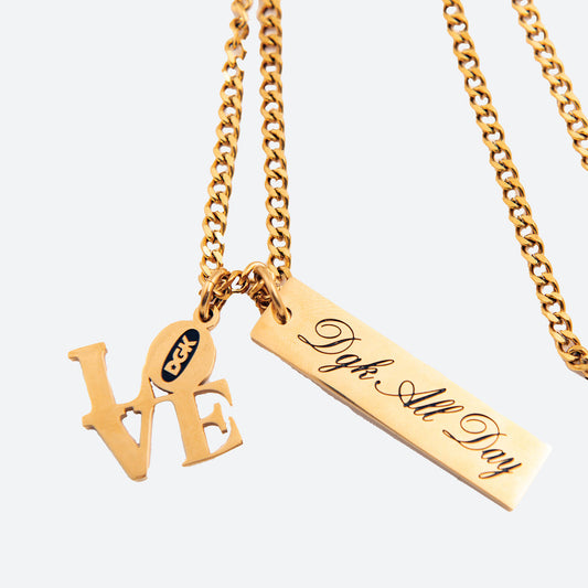 Corrente DGK Love Nechlace Gold