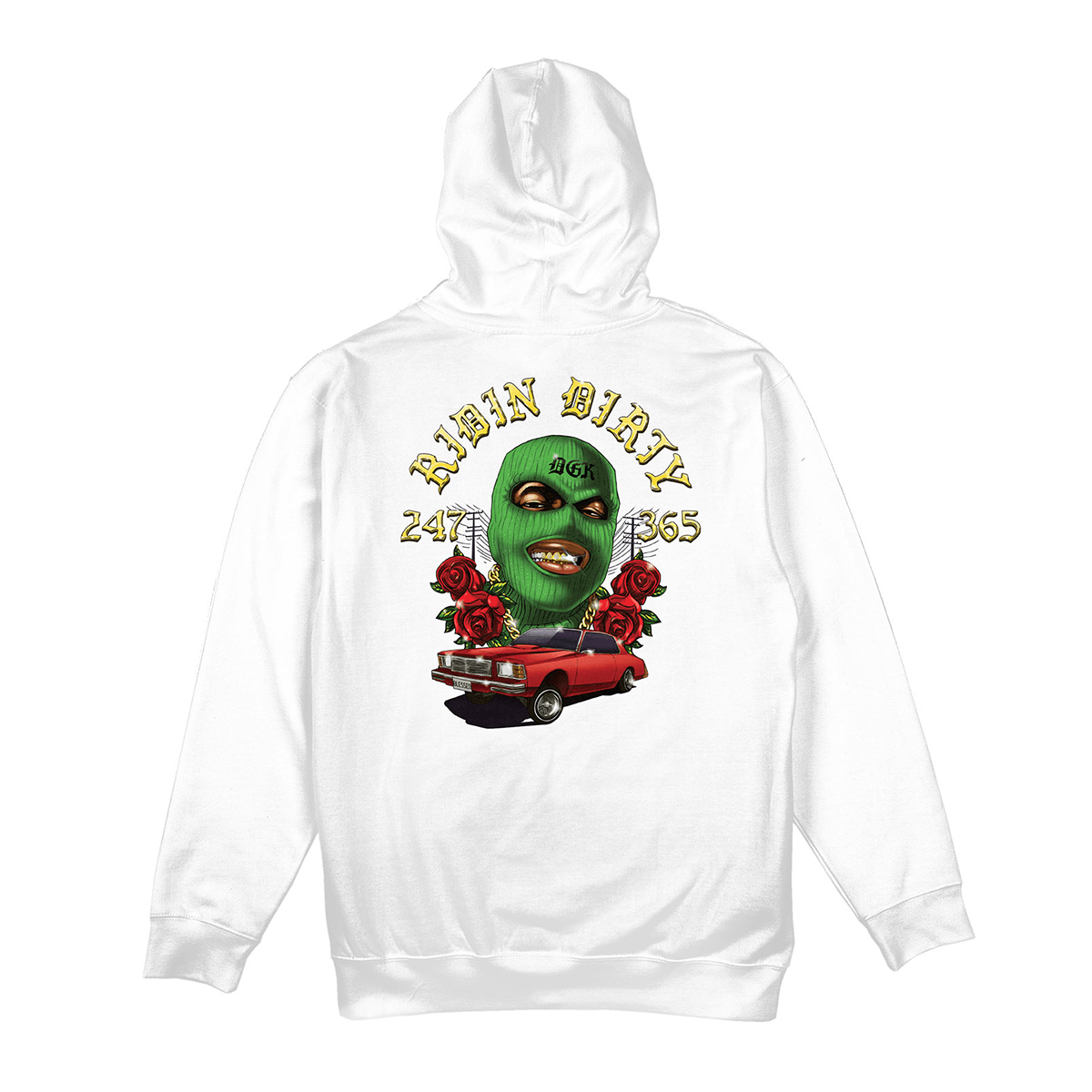 Moletom DGK Ridin Dirty Hooded Fleece  Branco