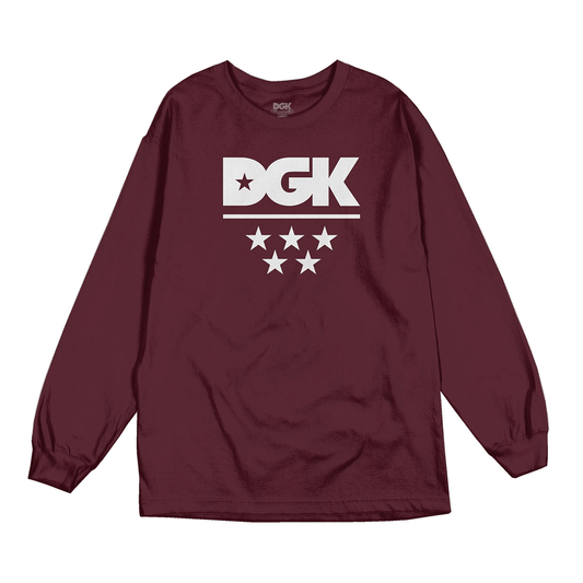 Camiseta DGK All Star L/S Bordo